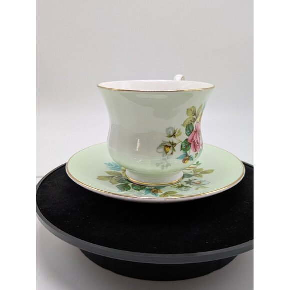 Royal Grafton AB Jones English Bone China Floral Teacup & Saucer - Picture 13 of 17